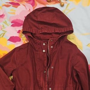 Red Hooded Jacket